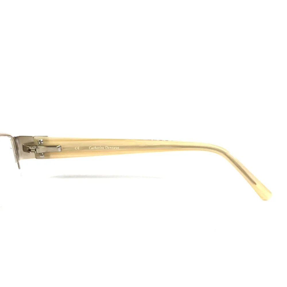 Catherine Deneuve Eyeglasses Frames CD-315 SGLD Satin Gold Crystals 52-17-135
